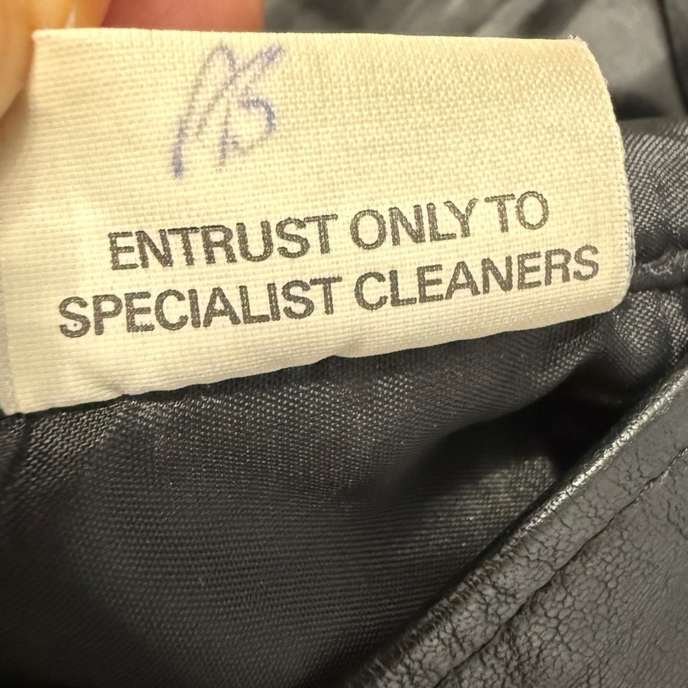 Real Leather Black Vest ( measurements posted - Picture 9 of 10